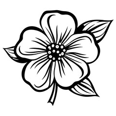 Flower, Blossom Vector Illustration. SVG