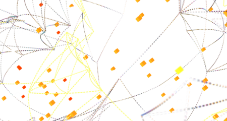 Abstract plexus blue geometry background. Digital technology network connection concept. 3D rendered illustration