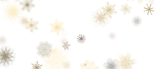 Dancing Snowflakes: Enthralling 3D Illustration of Falling Christmas Snow Crystals