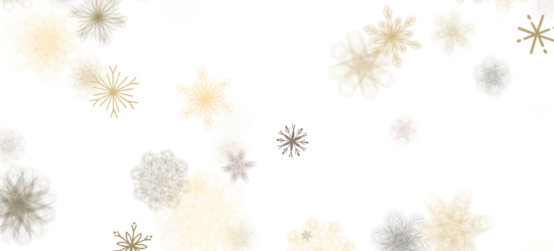 Dancing Snowflakes: Enthralling 3D Illustration of Falling Christmas Snow Crystals