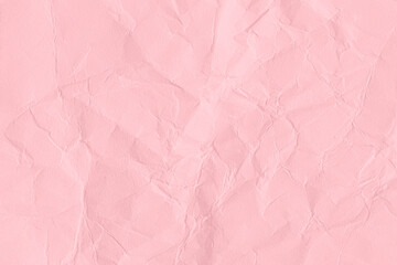 Fototapeta premium Pink crumpled paper texture background