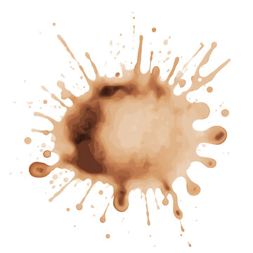 Coffee splash isolated on transparent background png