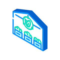 sustainable farming green living isometric icon vector. sustainable farming green living sign. isolated symbol illustration