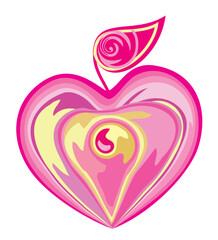 pink heart shape