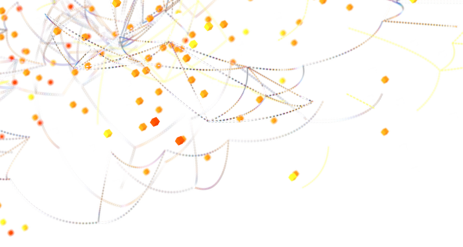 network shape. Abstract 3D render