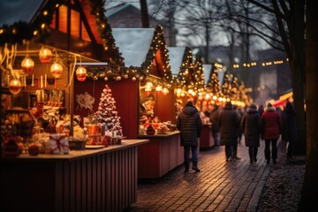 Fototapeta na wymiar Charming Christmas market