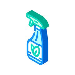 eco friendly cleaning green living isometric icon vector. eco friendly cleaning green living sign. isolated symbol illustration