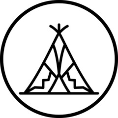 Desert Tipi Icon Style © designing ocean