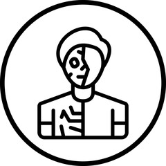 Cyborg Icon Style