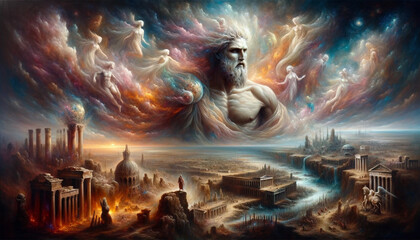 Ares - God of War: The Eternal Warrior: Exploring Greek Gods and Mythology. - obrazy, fototapety, plakaty