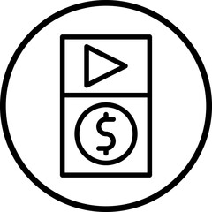 Paid Live Stream Icon Style