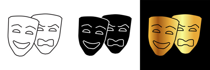 The Greek Theater Mask icon captures the essence of ancient dramatic arts and theatrical storytelling.