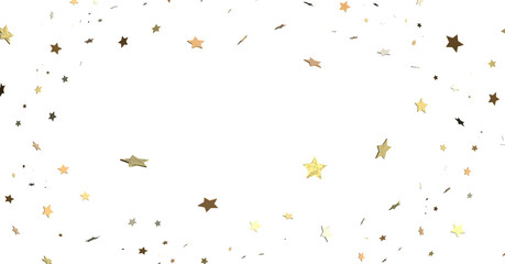 Descendant Christmas Constellations: Mind-Blowing 3D Illustration of Falling Festive Star Patterns © vege