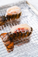 Garlic lobster tails