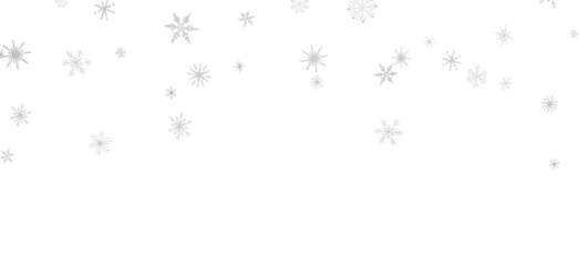 Festive Snow Drift: Captivating 3D Illustration of Descending Christmas Snowflakes