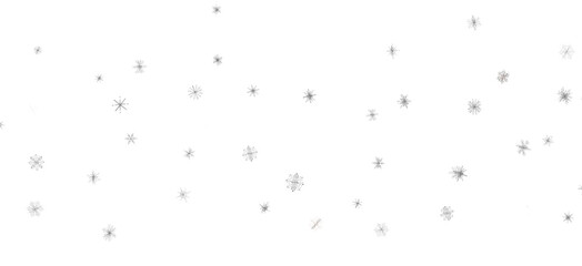 Festive Snow Drift: Captivating 3D Illustration of Descending Christmas Snowflakes