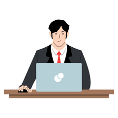 Working Man With Laptop