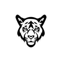 The tiger icon is black on a white background.