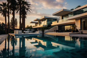 Fototapeta premium Modern luxury home design 