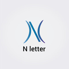 Icone Lettre N  pour Design Logos, Symbole, Illustration Pictogramme Monogramme pour Business, Variations Alphabet Isolé Silhouette