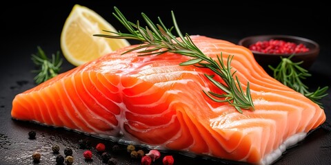 sliced salmon