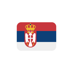 Obraz premium 🇷🇸 Flag: Serbia