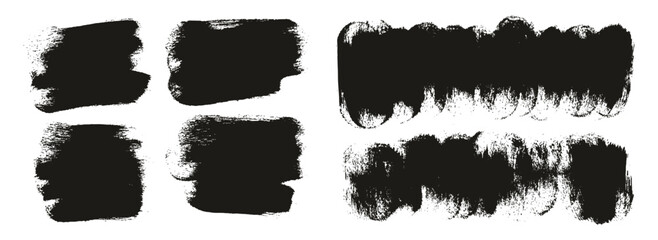 Round Sponge Thick Artist Brush Short Background Mix High Detail Abstract Vector Background Mix Set 