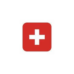 Fototapeta premium 🇨🇭 Flag: Switzerland