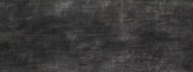 Foto op Plexiglas Seamless empty rubbed out chalkboard background texture. Dirty smudged, erased chalk, blank blackboard with copy space. Restaurant menu display ,back to school education © Eli Berr