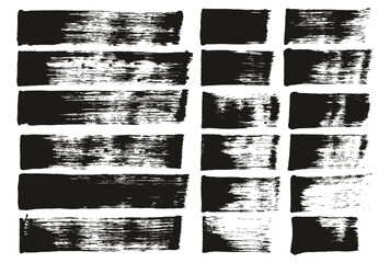 Flat Sponge Regular Artist Brush Straight Lines Mix High Detail Abstract Vector Hand Drawn Background Mix Set 