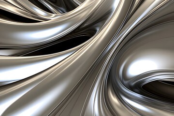 Metal light silver  abstract backdrop, generative ai