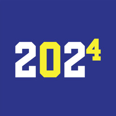 2024,2024 Happy New Year logo text design, Happy new year 2024 design. 