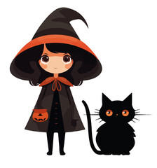 witch and black cat