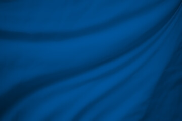 Smooth wave Blue cloth  for abstract background.