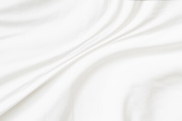 Fototapeta na wymiar White satin fabric for abstract background