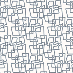 Seamless pattern with monochrome abstract pattern. Vector illustration.
