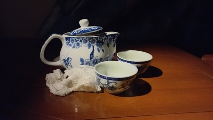 still life with tea and teapot