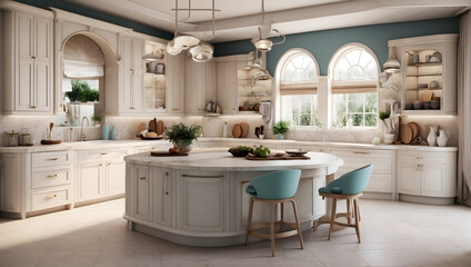 interior with kitchen , kitchen interior design 