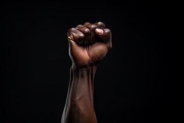A fist raised against racism