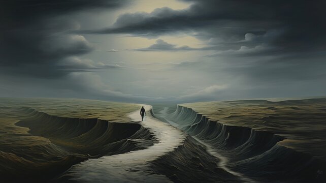  "Journey of Resilience" - A Man's Path from Darkness to Hope Amidst Breathtaking Landscapes