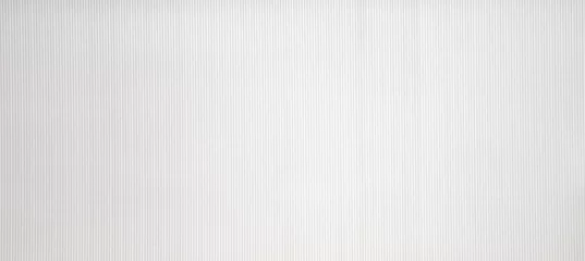 Schilderijen op glas White Corrugated metal texture surface background. © bajita111122