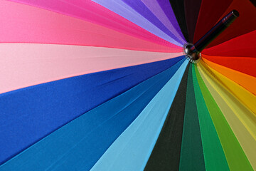 Colorful umbrella for a colorful background.