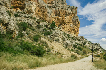 A hiking trail in Albarracin, Aragón, Spain