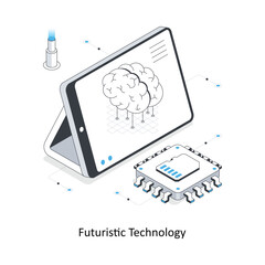 Futuristic Technology isometric stock illustration. EPS File
