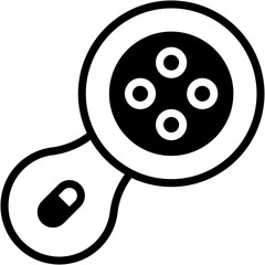 Vector Icon Facial Radiofrequency, Skincare, Skin Treatment, Dermatology, Beauty, Healthcare and Medical