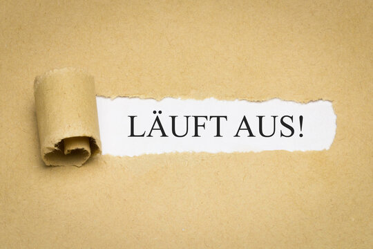 l&auml;uft aus!