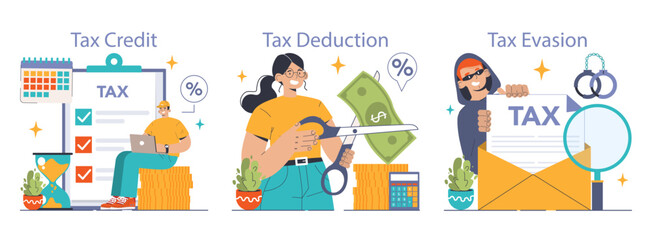 Tax optimization. Financial efficiency, budgeting and economy idea.