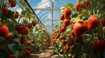 Greek strawberries and strawberry culture in a greenhouse