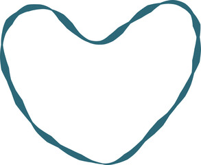Heart graphic line element design vector background