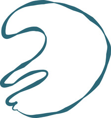 Fluid graphic line element design vector background